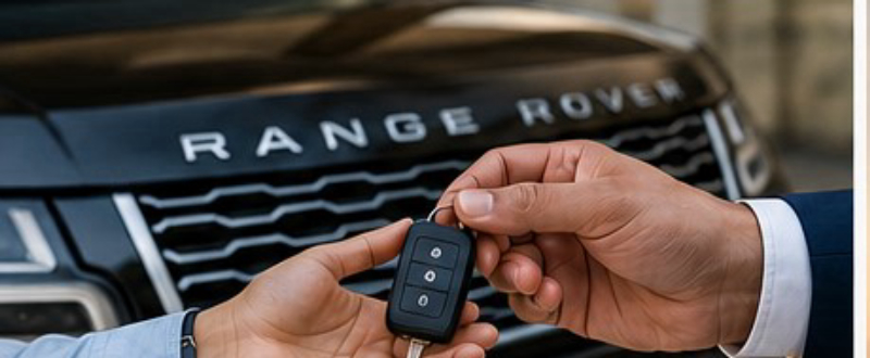 Handing over the keys to a newly financed vehicle